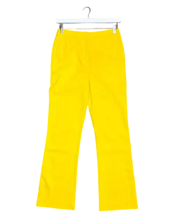 Size 8 (S) | Jac + Jack Yellow Wool Straight Leg Pants