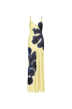 Indigo Bloom Maxi Dress
