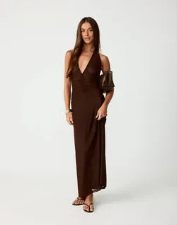 It Girl Maxi Dress (Chocolate)
