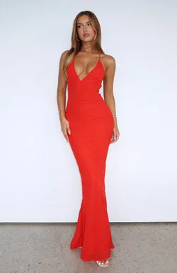 Put You First Maxi Dress Red