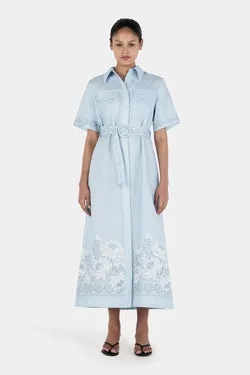 Joe Linen Midi Dress Bells Beach