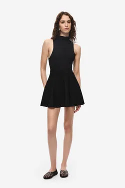 THE FLARED COMPACT KNIT MINI SKIRT