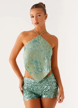 Jonti Halterneck Top - Mint
