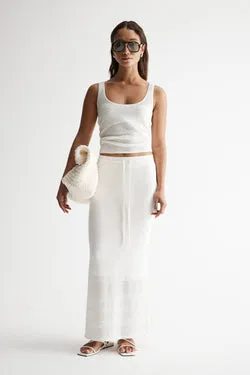 Cedar Crochet Skirt Ivory