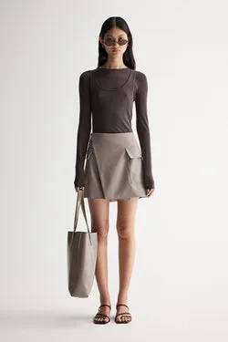 Linden Mini Skirt Granite