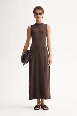 Helene Maxi Dress Chocolate