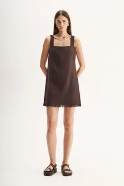 Noel Mini Dress Chocolate