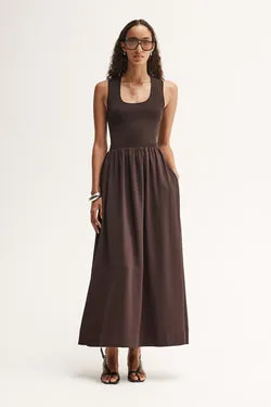 Drew Maxi Dress Chocolate