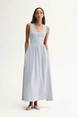 Drew Maxi Dress Soft Blue