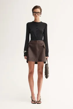 Dawson Mini Skirt Chocolate