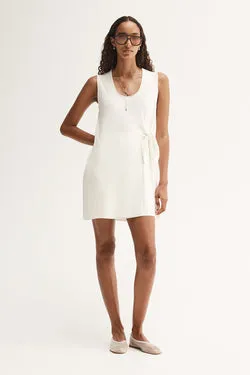 Jovie Knit Mini Dress White