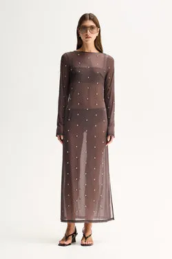Rowe Long Sleeve Maxi Dress Slate
