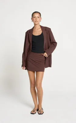 Bradshaw Mini Skirt (Chocolate)