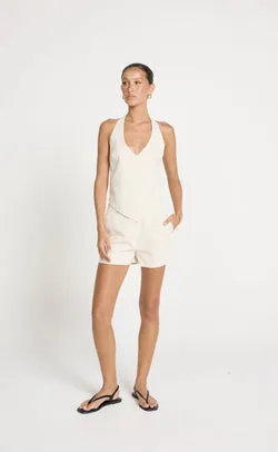 Grace Linen Shorts (Oat)