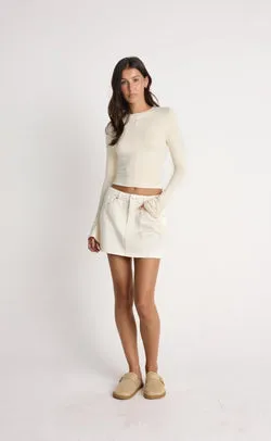 Riri Denim Mini Skirt (Desert Wash)