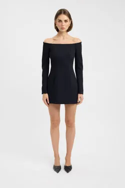 Oyster Long Sleeve Mini Dress