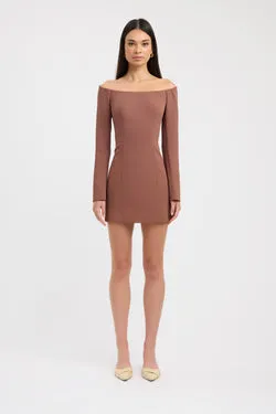 Oyster Long Sleeve Mini Dress