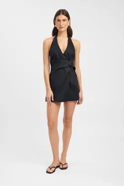 Palm Trim Mini Dress