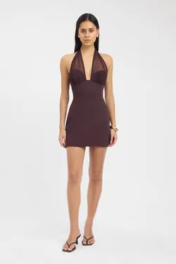 Oyster Mesh Mini Dress