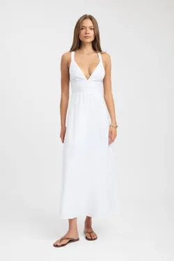 Palm Vee Maxi Dress