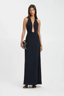 Oyster Low Cut Maxi Dress