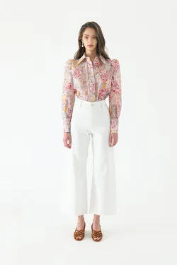 【LAST CHANCE】Aurora Silk Puff Sleeve Blouse