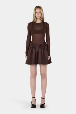 Kita Mini Dress Chocolate