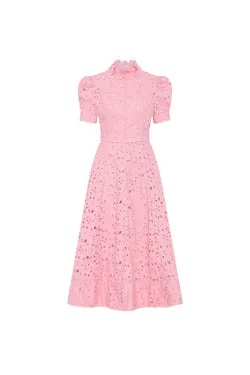 Kitsu Short Sleeve Midi Dress