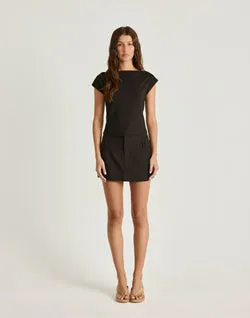 Dillon Mini Skirt (Black)