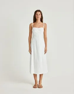 Duran Midi Dress (White)