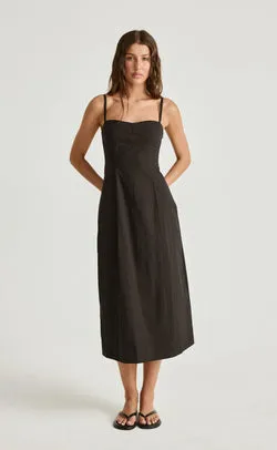 Duran Midi Dress (Black)
