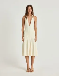 Sable Midi Dress (Butter)