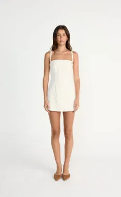 Dominique Mini Dress (Oat)