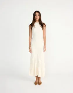 Robin Maxi Dress (Oat)