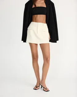 Sherin Mini Skirt (Cream)