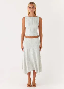 Katta Midi Skirt - Vintage Stripe