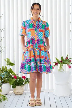 Kennedy Cotton Dress - Kaleidoscope - FINAL SALE