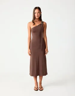 Late Night Midi Dress (Chocolate)