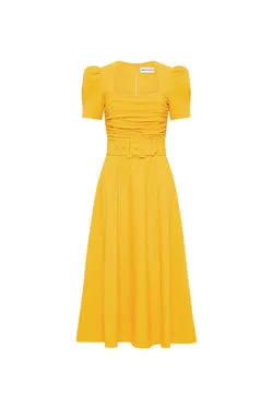 Leona Short Sleeve Midi Dress