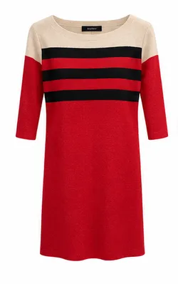 David Lawrence Red Striped Dress 10