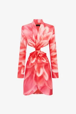 Eliza Cut Out Mini Dress - Prism Print