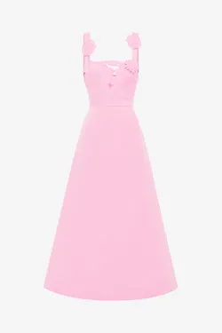 Rianne Appliqué Maxi Dress - Baby Pink