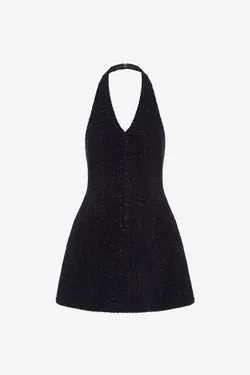 Jessie Halterneck Mini Dress - Ebony