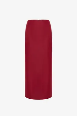 Jing Maxi Skirt - Garnet