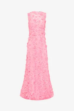 Eva Lace Maxi Dress - Bubblegum