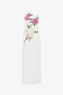 Rayna Appliqué Floral Maxi Dress - Floral Pear Print