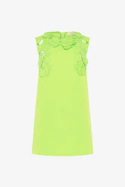 Blair Appliqué Mini Dress - Lime