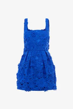 Piper Lace Mini Dress - Lapis