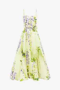 Mariela Midi Dress - Wisteria Print