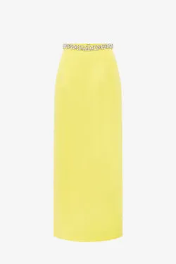 Kyra Embellished Maxi Skirt - Sunshine